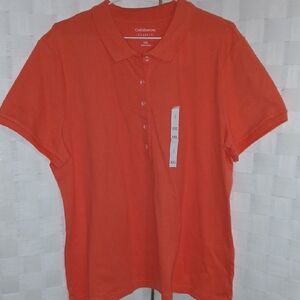 Womens XXL Casual Orange Polo Shirt by Croft & Barrow